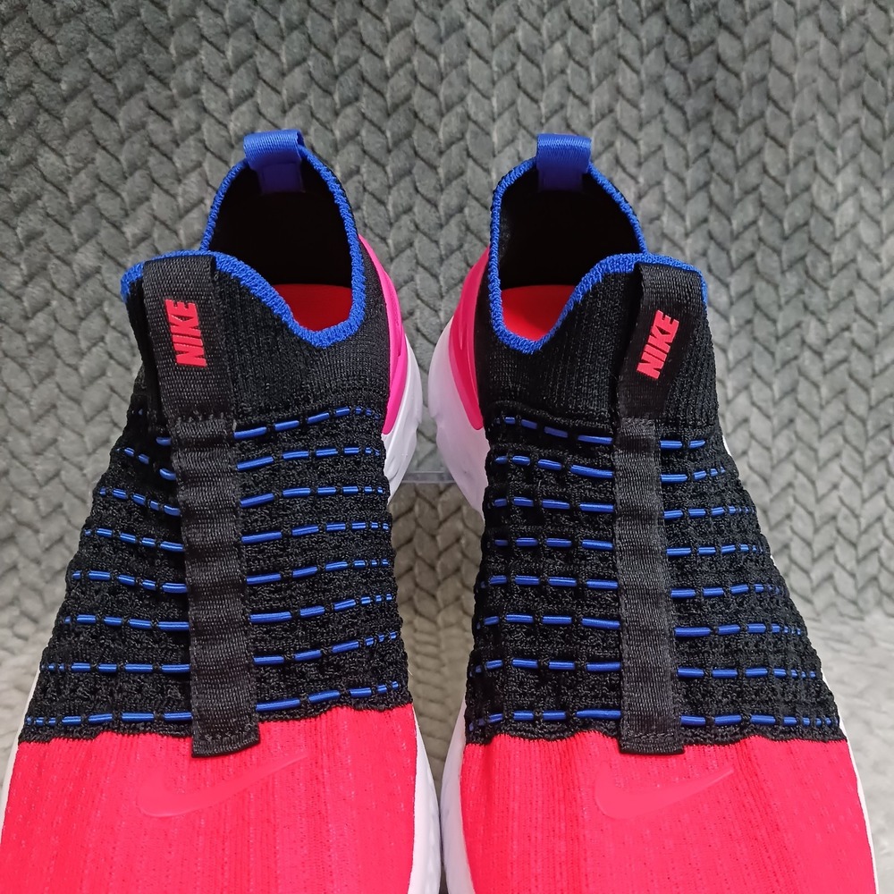 Nike React Phantom Run Flyknit 2 Black Bright Crimson Womens Running Shoe Sz 8.5 - Picture 7 of 14